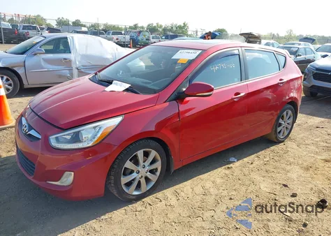 2014 Hyundai Accent Se z USA, uszkodzony, nr VIN KMHCU5AE3EU166176